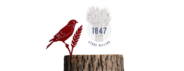 1847 Stone Milling - Red Bird on Wheat