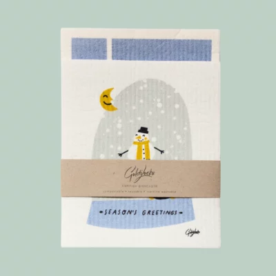 Snowman swedish dish cloth